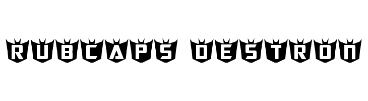 RubCaps Destron  Frei Schriftart Herunterladen