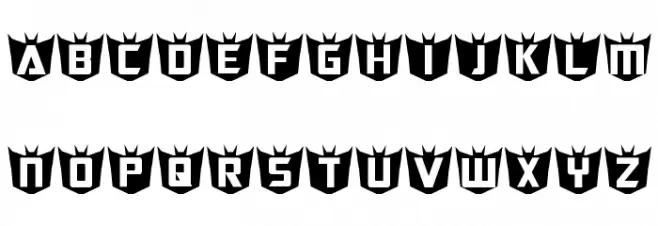 RubCaps Destron 字体 大写
