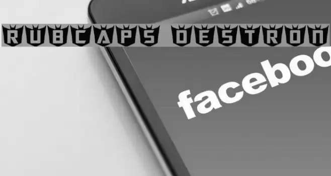 RubCaps Destron Font examples