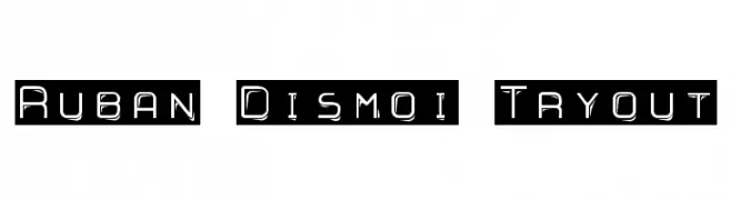 Ruban Dismoi Tryout  नि: शुल्क फ़ॉन्ट्स डाउनलोड