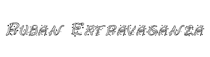 Ruban Extravaganza Font