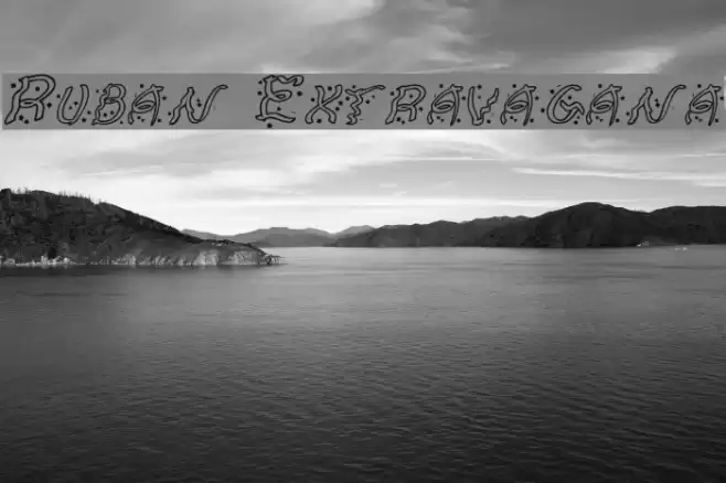 Ruban Extravaganza Font examples