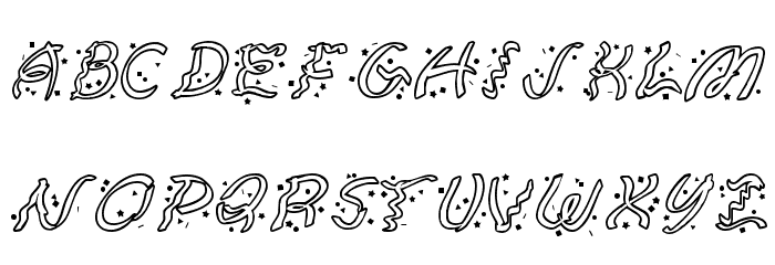 Ruban Extravaganza Font Litere mici