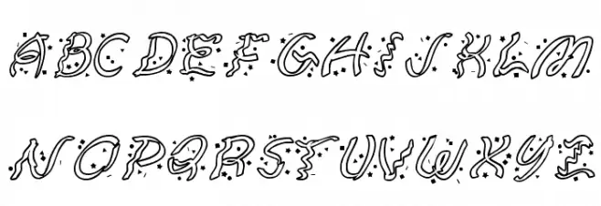 Ruban Extravaganza Schriftart Kleinbuchstaben