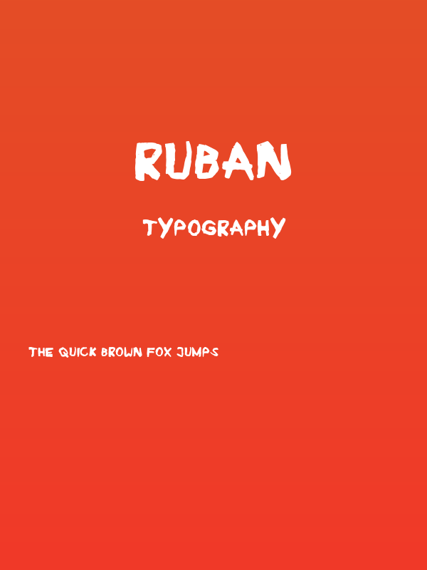 Ruban Poster