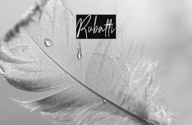 Rubatti Font examples