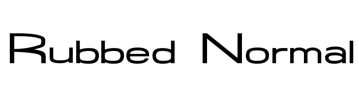 Rubbed Normal Font