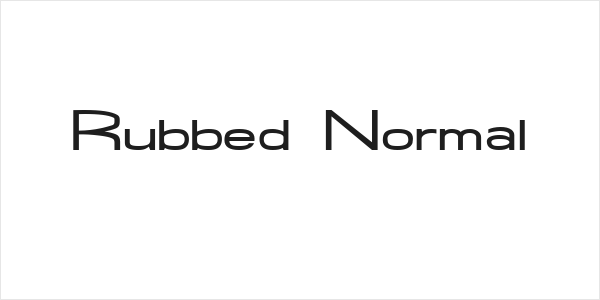 Rubbed  Normal Logo