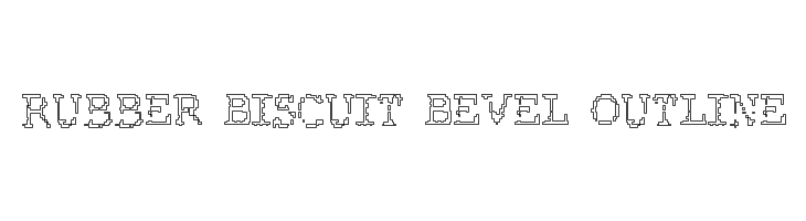 Rubber Biscuit Bevel Outline  baixar fontes gratis
