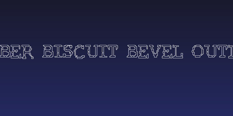 Rubber Biscuit Bevel Outline Social Header