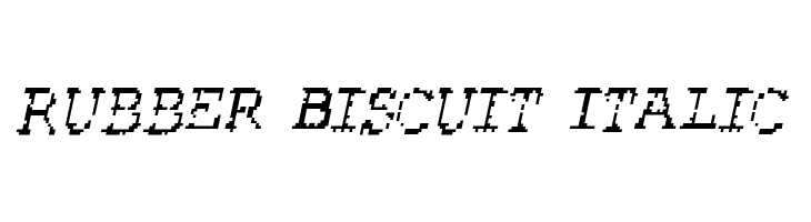 Rubber Biscuit Italic  les polices de caractères gratuit tlcharger