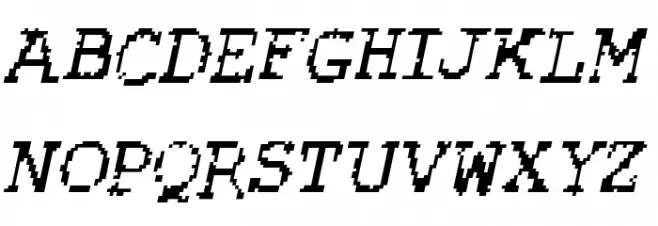 Rubber Biscuit Italic Polices MAJUSCULES