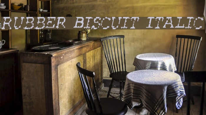 Rubber Biscuit Italic Example 3