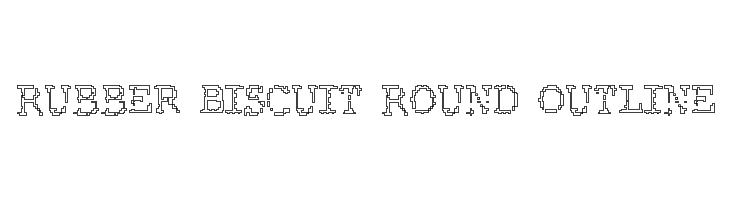 Rubber Biscuit Round Outline  baixar fontes gratis