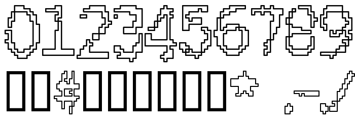 Rubber Biscuit Round Outline Font OTHER CHARS