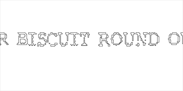 Rubber Biscuit Round Outline Logo