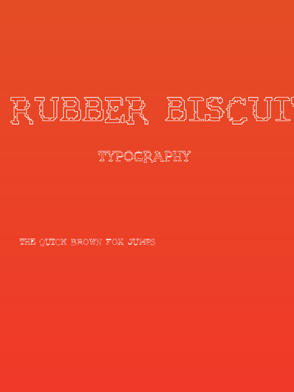 Rubber Biscuit Round Outline Poster