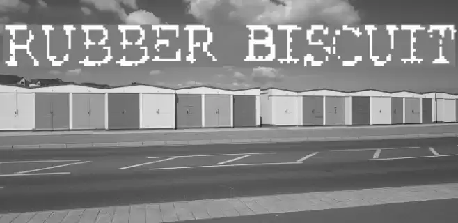 Rubber Biscuit Schriftart examples