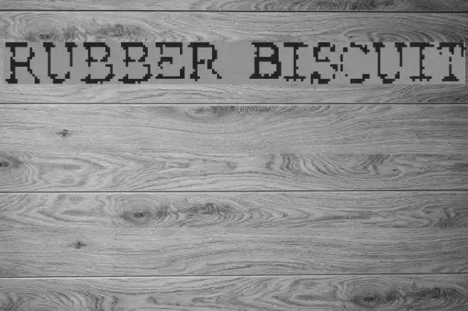 Rubber Biscuit Schriftart examples