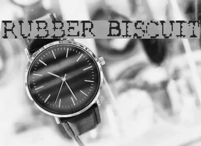 Rubber Biscuit Schriftart examples