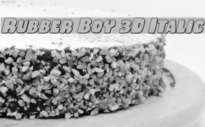 Rubber Boy 3D Italic examples