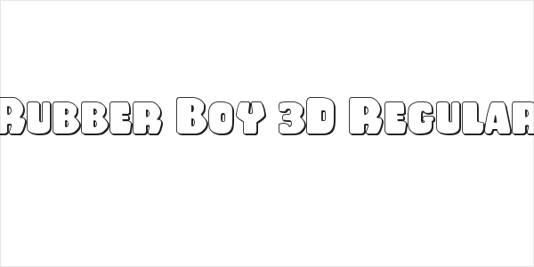 Rubber Boy 3D Regular Logo