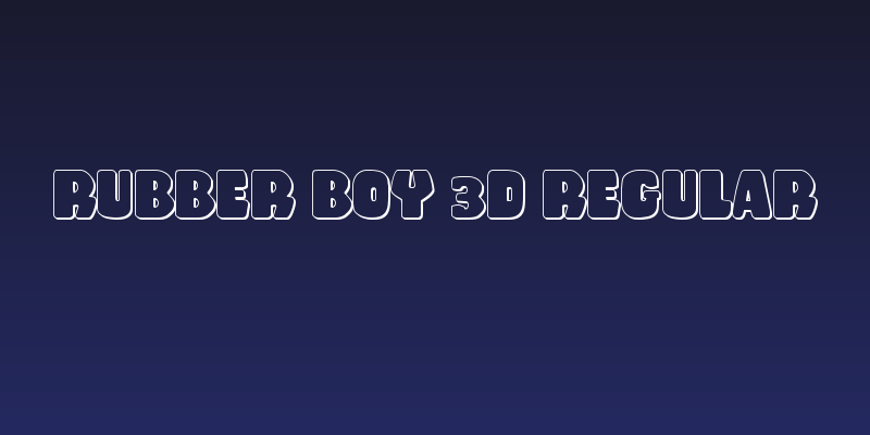 Rubber Boy 3D Regular Social Header