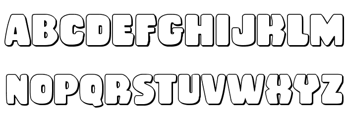 Rubber Boy 3D Regular Polices MINUSCULES