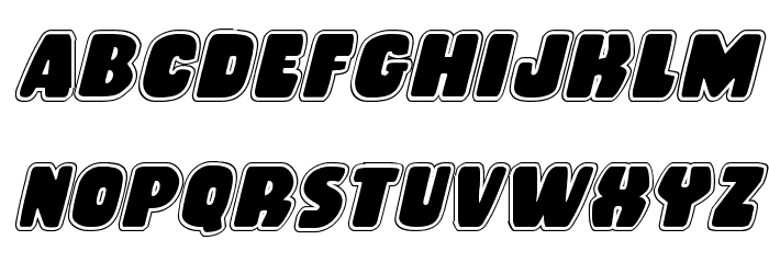 Rubber Boy Academy Italic Font LOWERCASE