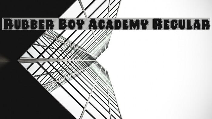 Rubber Boy Academy Regular Font examples