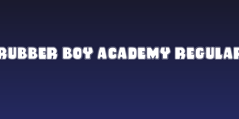 Rubber Boy Academy Regular Social Header
