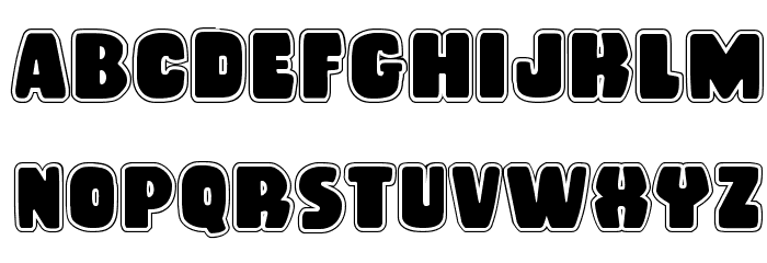 Rubber Boy Academy Regular Font LOWERCASE
