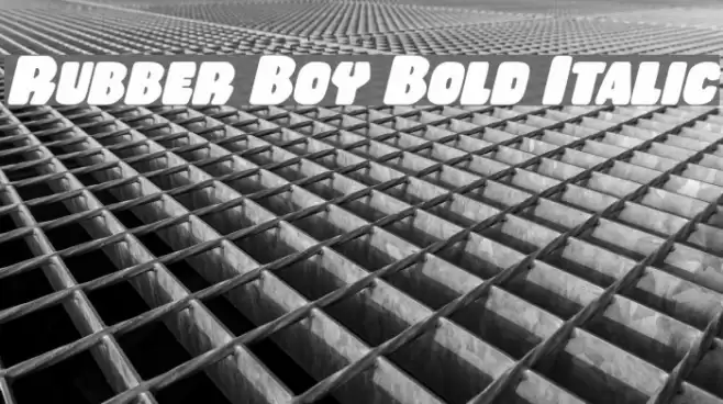 Rubber Boy Bold Italic Font examples