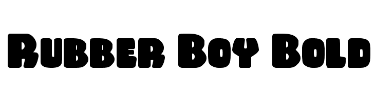 Rubber Boy Bold Font