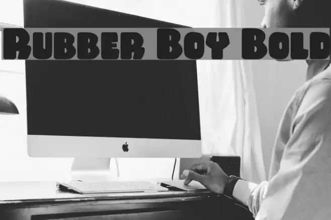 Rubber Boy Bold Font examples