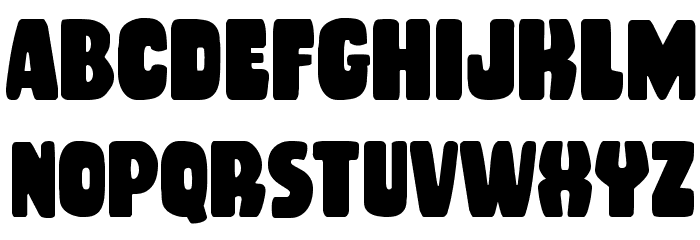 Rubber Boy Condensed Font LOWERCASE