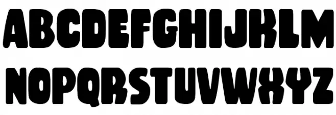 Rubber Boy Condensed Schriftart Kleinbuchstaben