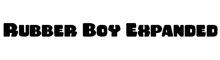 Rubber Boy Expanded Font