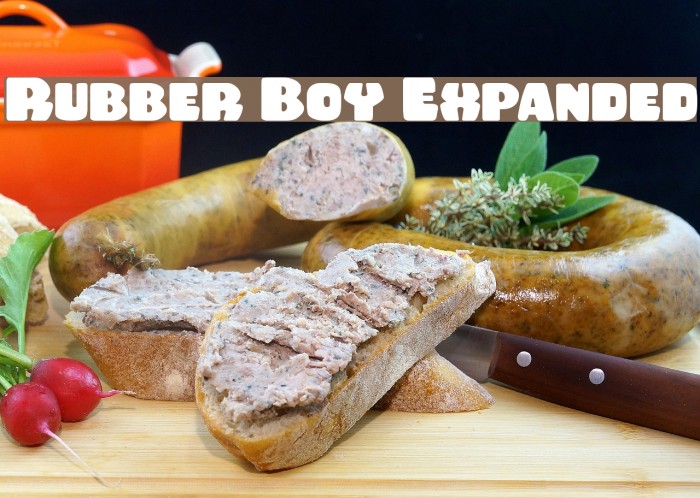 Rubber Boy Expanded Font examples