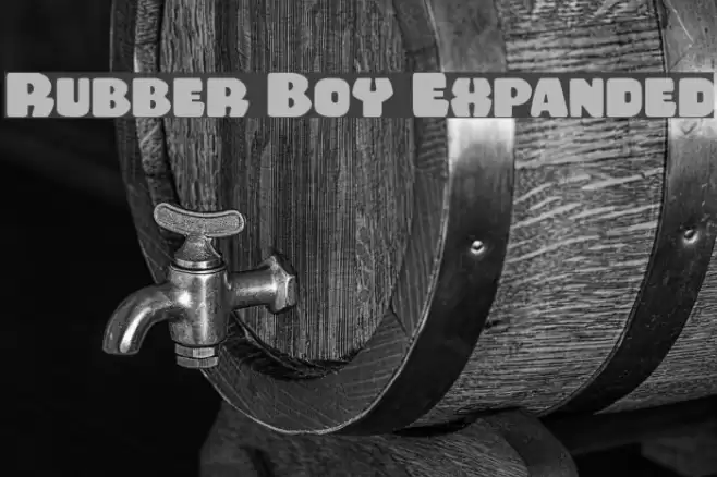 Rubber Boy Expanded Font examples