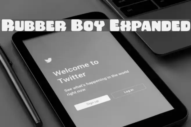 Rubber Boy Expanded Font examples
