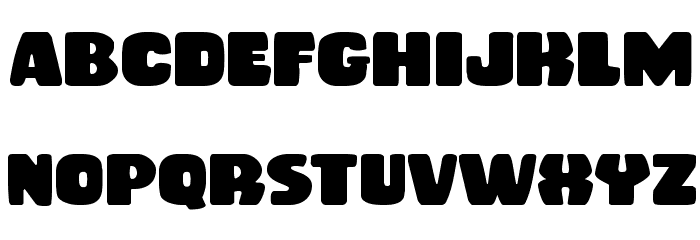 Rubber Boy Expanded Font LOWERCASE
