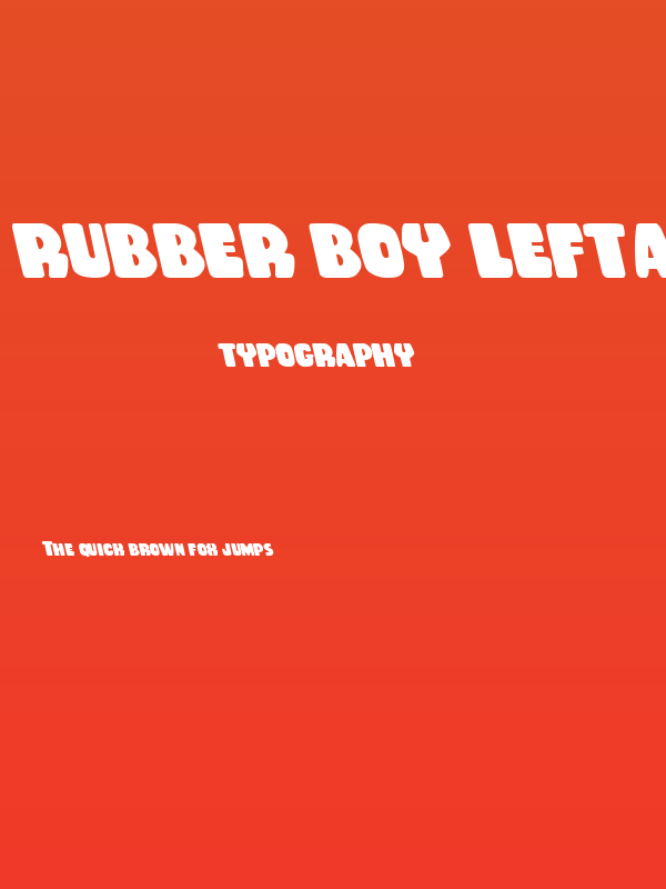 Rubber Boy Leftalic Poster