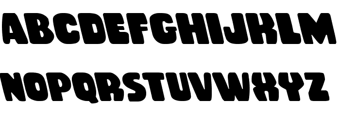 Rubber Boy Leftalic Font LOWERCASE