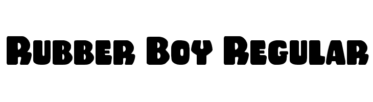 Rubber Boy Regular फ़ॉन्ट