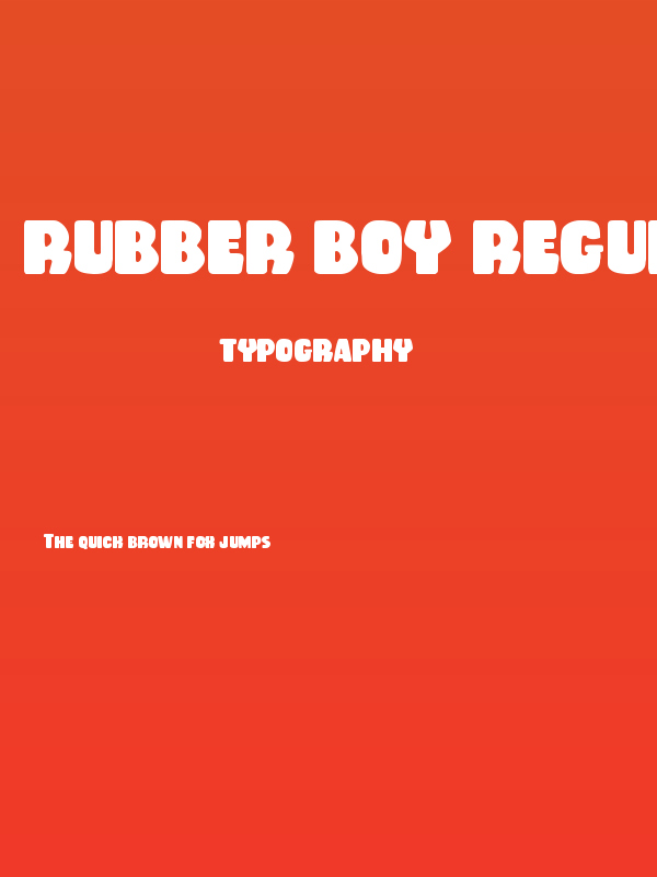 Rubber Boy Regular Poster