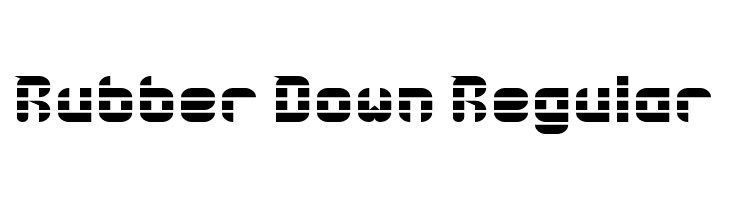 Rubber Down Regular  免费字体下载