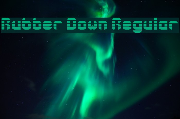 Rubber Down Regular Font examples