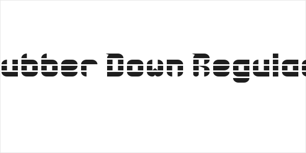 Rubber Down Regular Logo