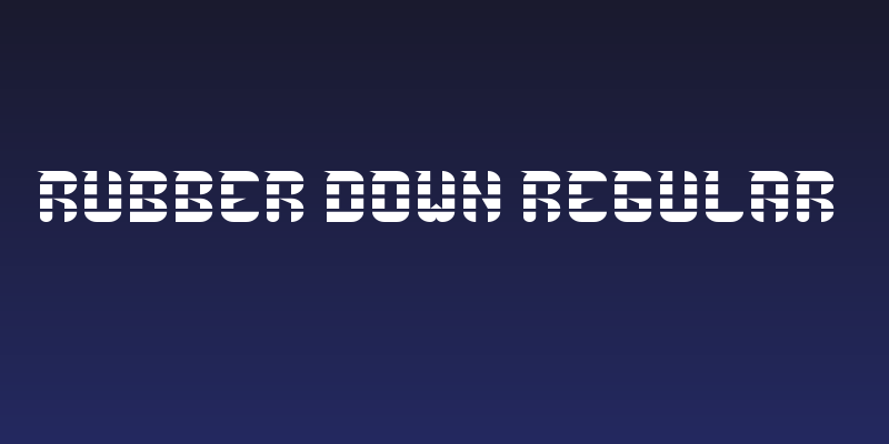 Rubber Down Regular Social Header